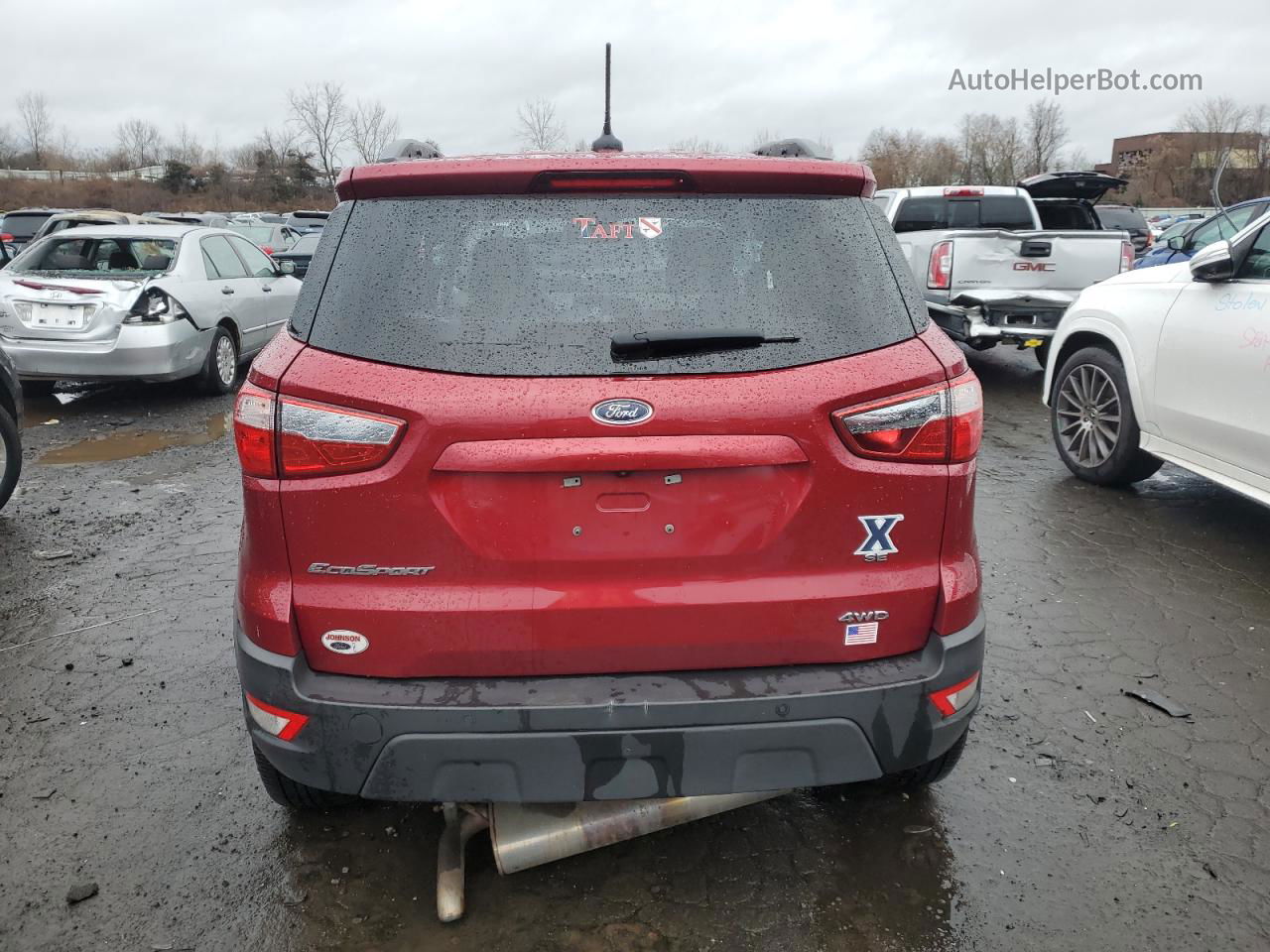 2019 Ford Ecosport Se Красный vin: MAJ6S3GL0KC274957