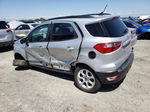 2019 Ford Ecosport Se Silver vin: MAJ6S3GL0KC305804