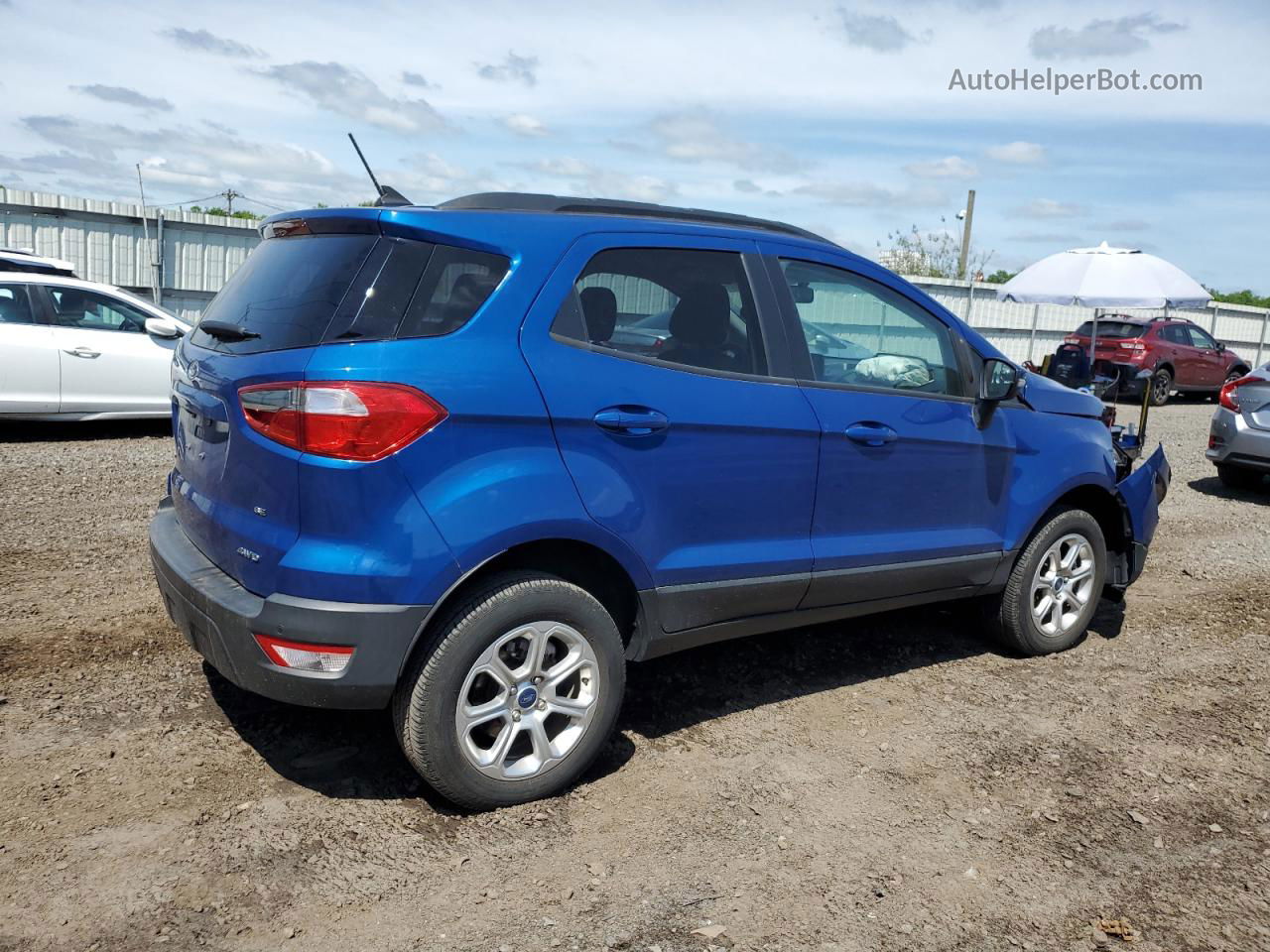 2020 Ford Ecosport Se Blue vin: MAJ6S3GL0LC325231