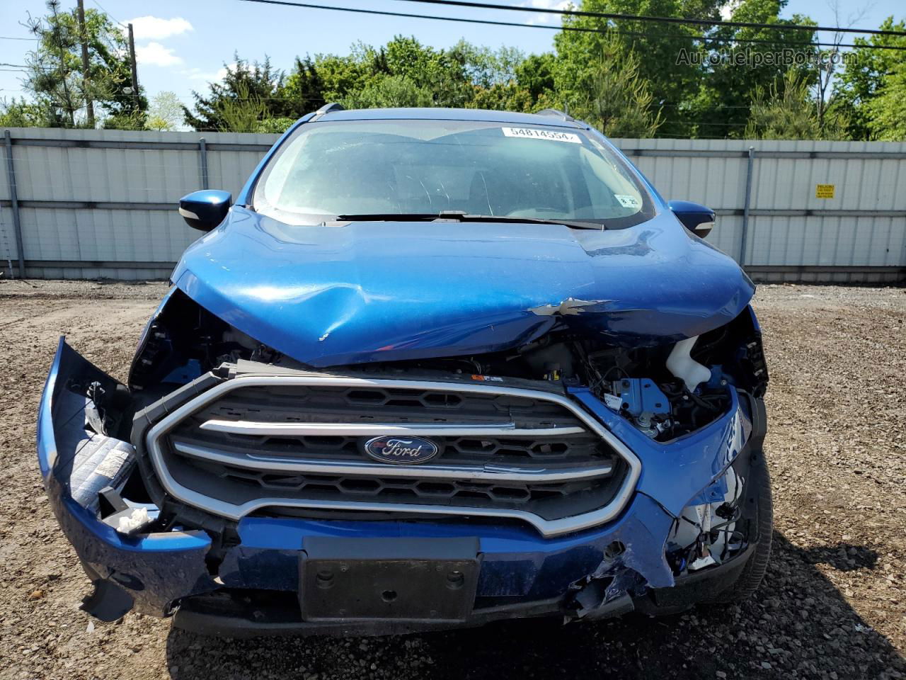 2020 Ford Ecosport Se Blue vin: MAJ6S3GL0LC325231