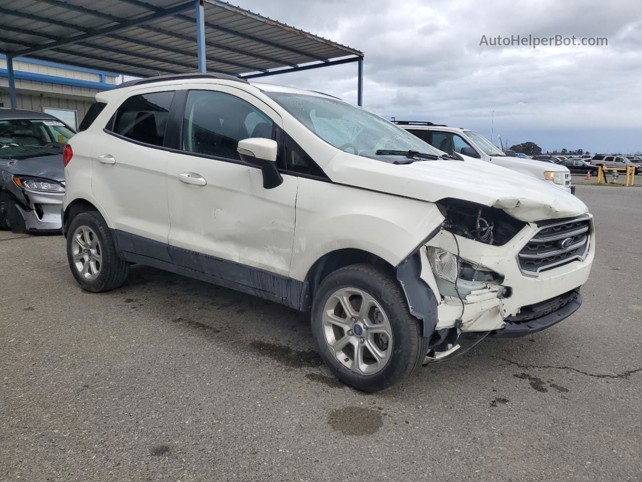 2020 Ford Ecosport Se White vin: MAJ6S3GL0LC332180