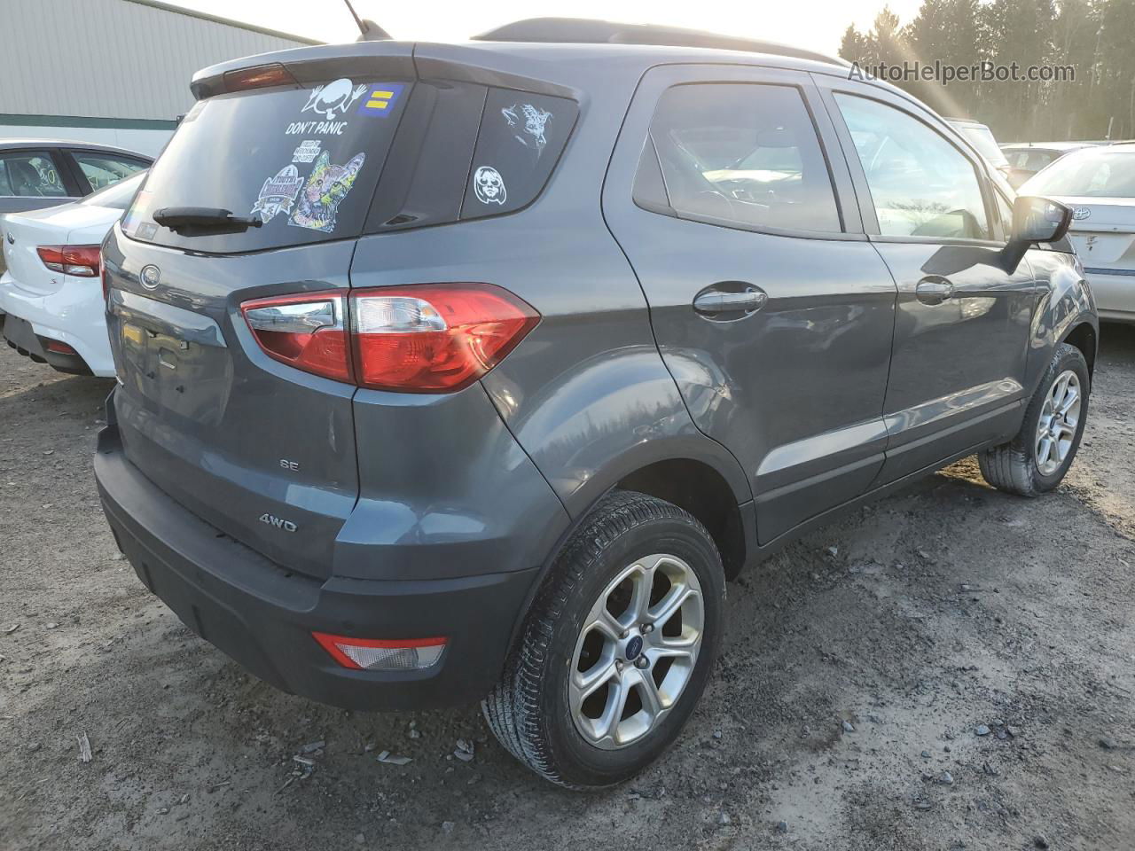 2020 Ford Ecosport Se Gray vin: MAJ6S3GL0LC364479