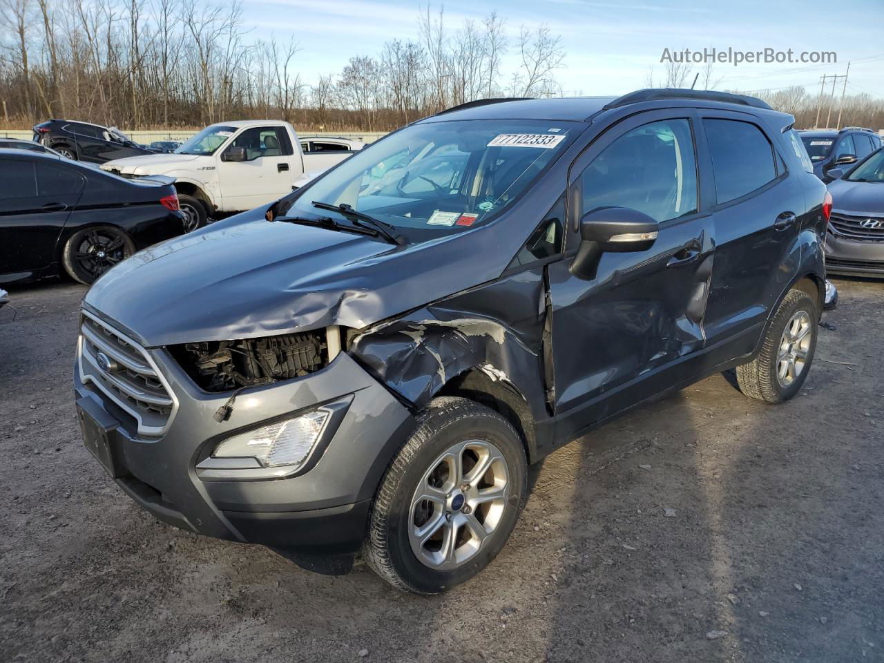 2020 Ford Ecosport Se Gray vin: MAJ6S3GL0LC364479