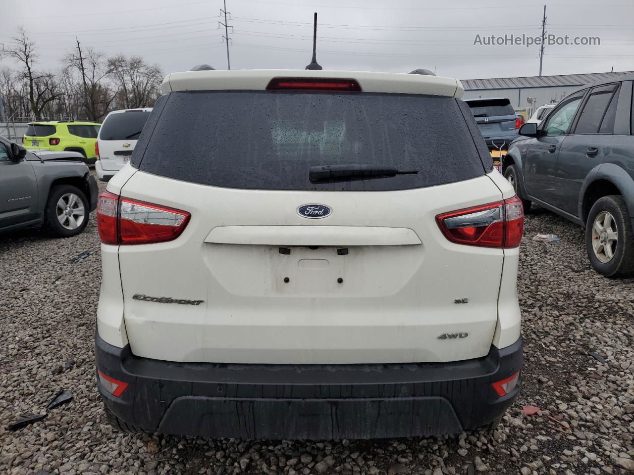 2020 Ford Ecosport Se Белый vin: MAJ6S3GL0LC370072