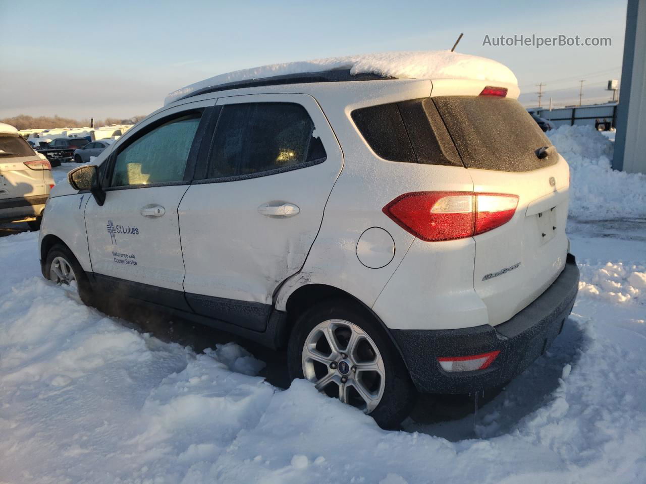 2019 Ford Ecosport Se White vin: MAJ6S3GL1KC257522