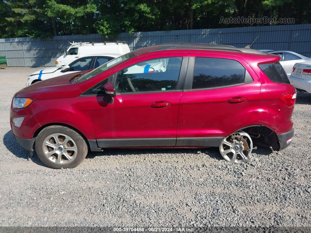 2019 Ford Ecosport Se Red vin: MAJ6S3GL1KC258802