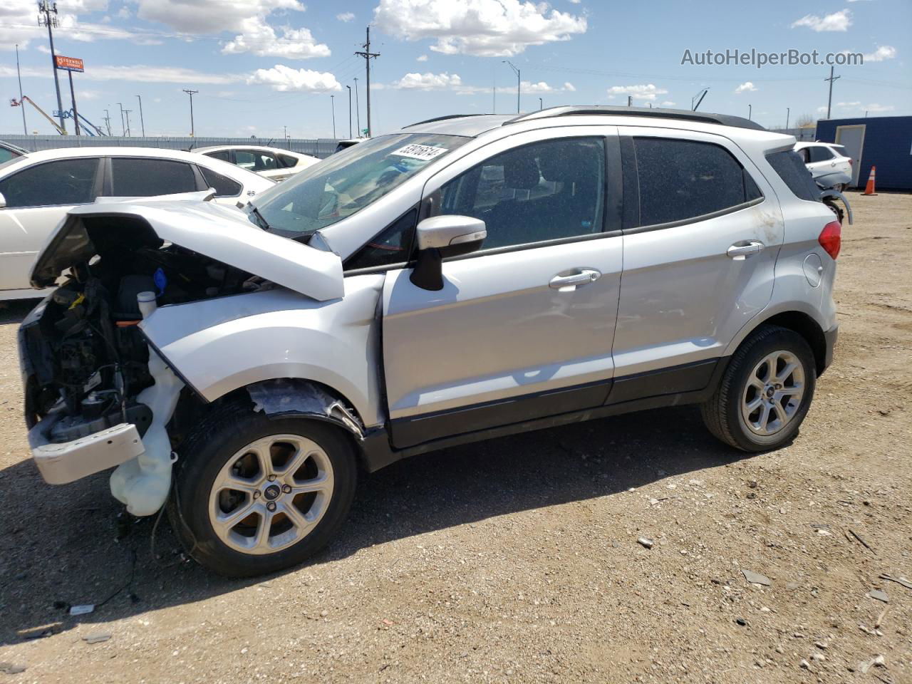 2019 Ford Ecosport Se Silver vin: MAJ6S3GL1KC265720