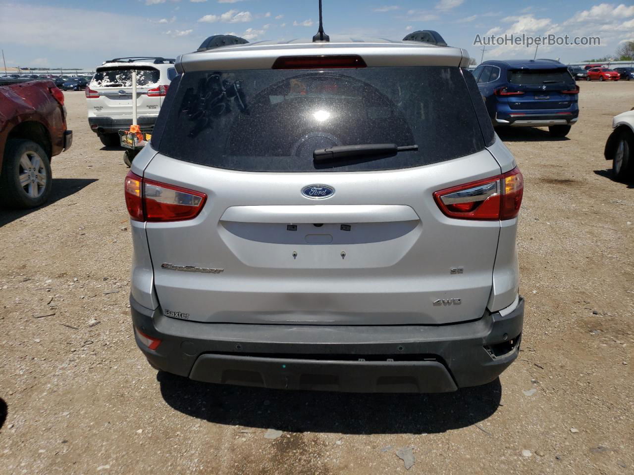 2019 Ford Ecosport Se Silver vin: MAJ6S3GL1KC265720