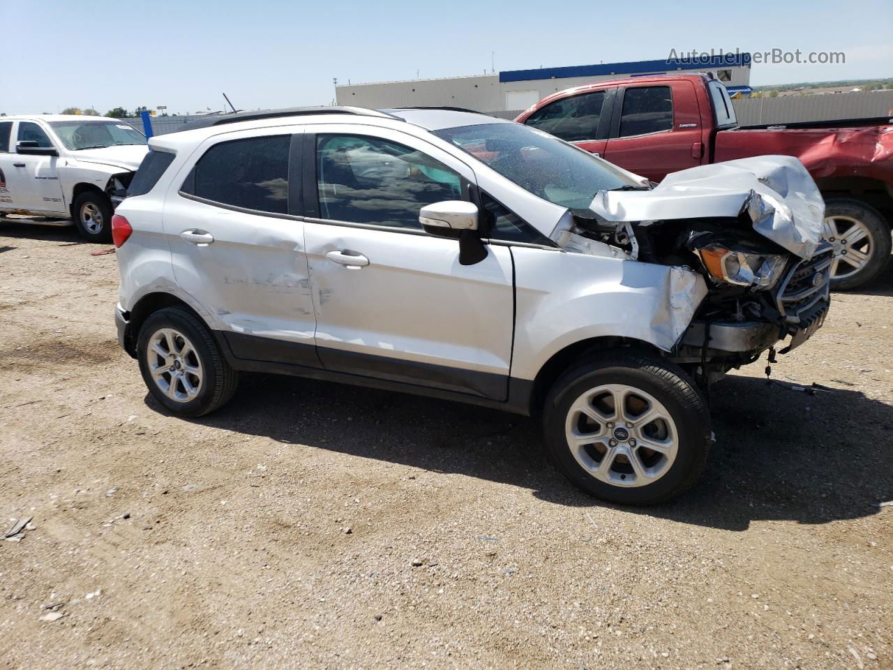 2019 Ford Ecosport Se Silver vin: MAJ6S3GL1KC265720