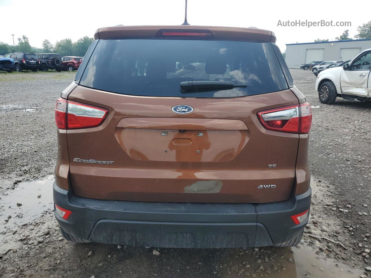 2019 Ford Ecosport Se Коричневый vin: MAJ6S3GL1KC276796