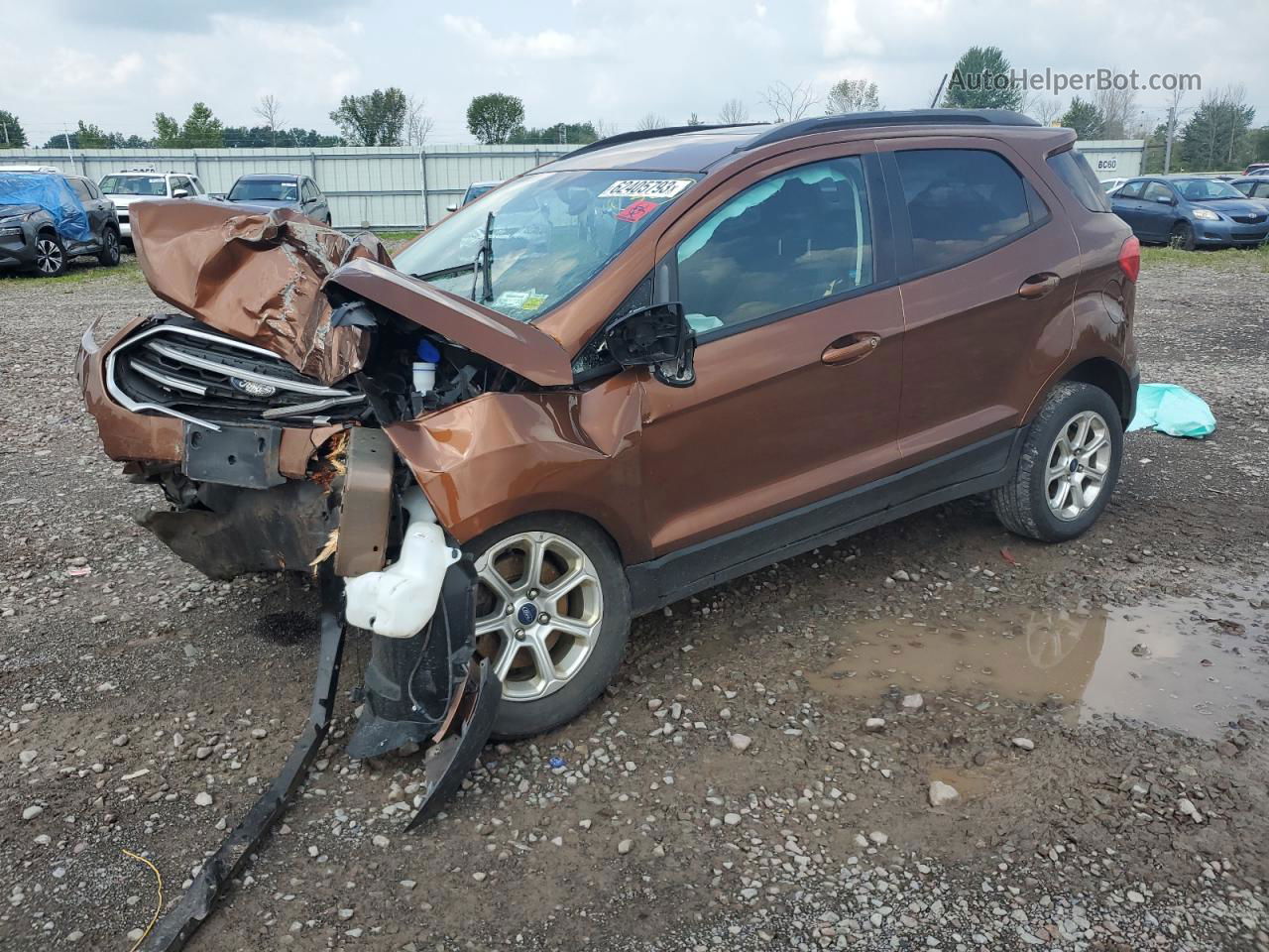 2019 Ford Ecosport Se Brown vin: MAJ6S3GL1KC276796