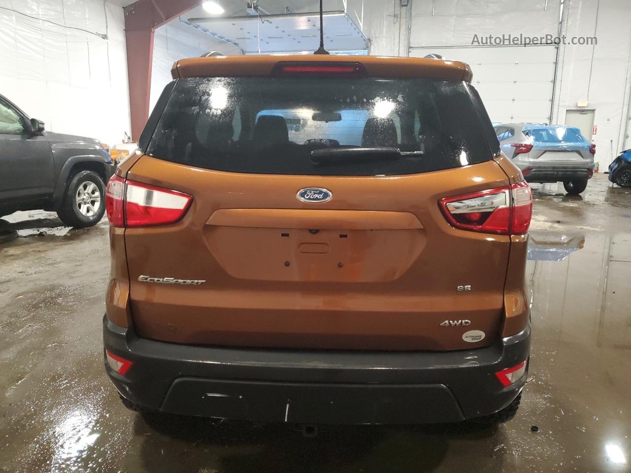 2019 Ford Ecosport Se Orange vin: MAJ6S3GL1KC287068