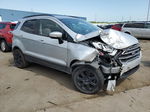 2019 Ford Ecosport Se Silver vin: MAJ6S3GL1KC293145