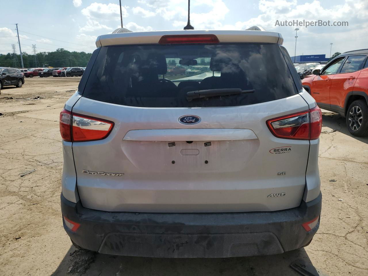 2019 Ford Ecosport Se Silver vin: MAJ6S3GL1KC293145