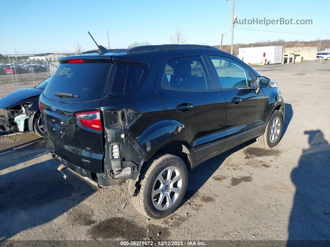 2020 Ford Ecosport Se Black vin: MAJ6S3GL1LC312181