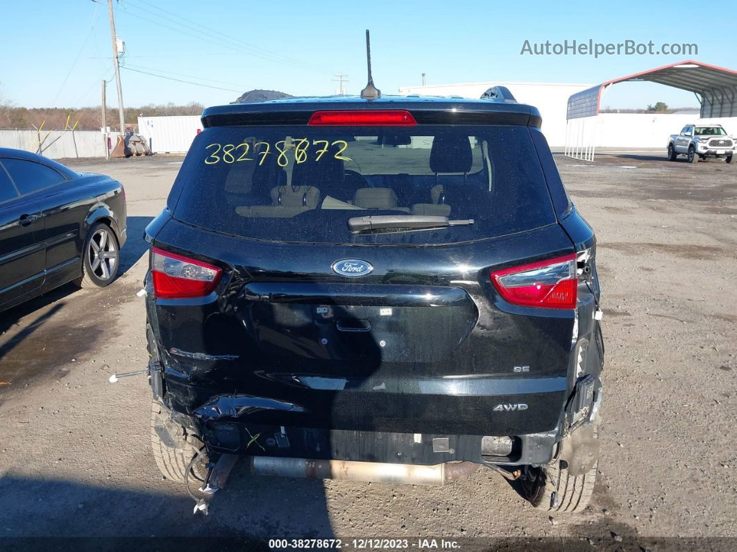 2020 Ford Ecosport Se Black vin: MAJ6S3GL1LC312181