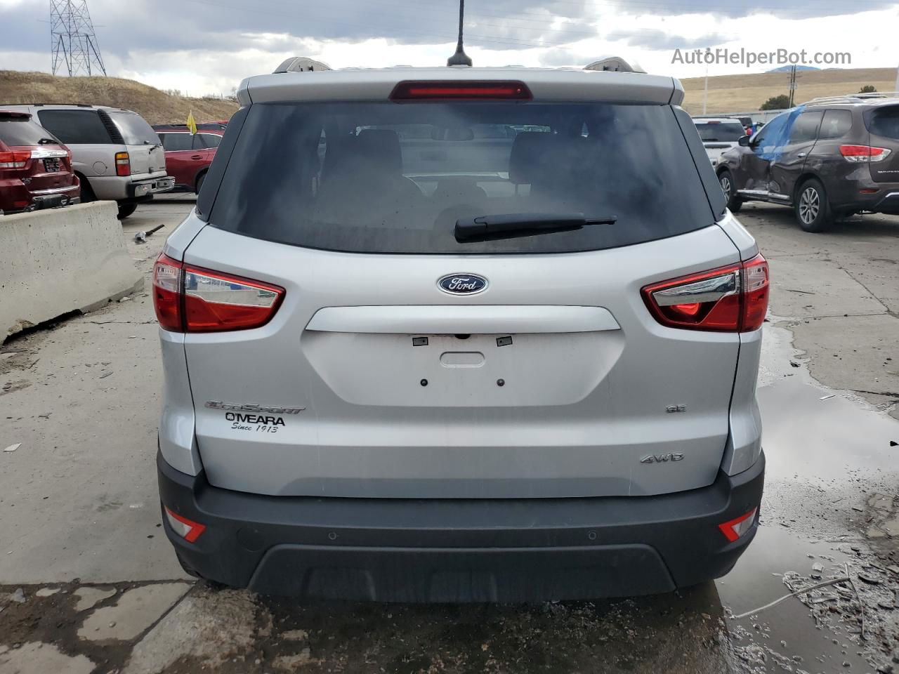 2020 Ford Ecosport Se Silver vin: MAJ6S3GL1LC325156