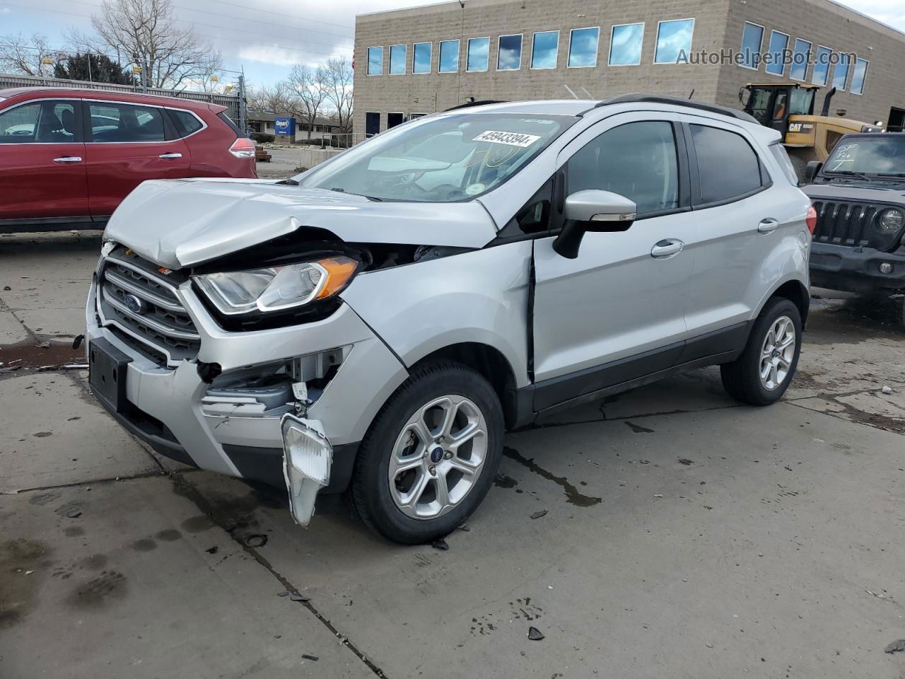 2020 Ford Ecosport Se Silver vin: MAJ6S3GL1LC325156