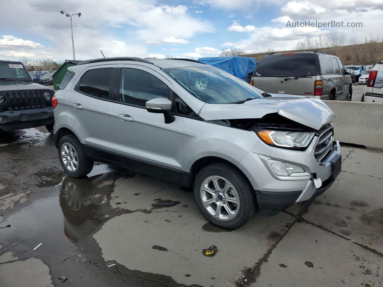 2020 Ford Ecosport Se Silver vin: MAJ6S3GL1LC325156