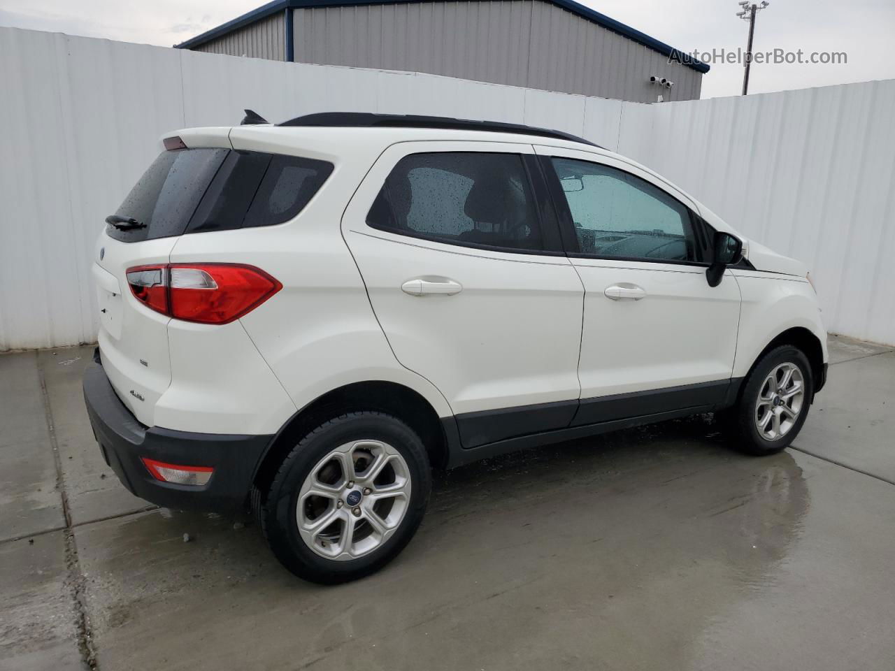 2020 Ford Ecosport Se White vin: MAJ6S3GL1LC332379