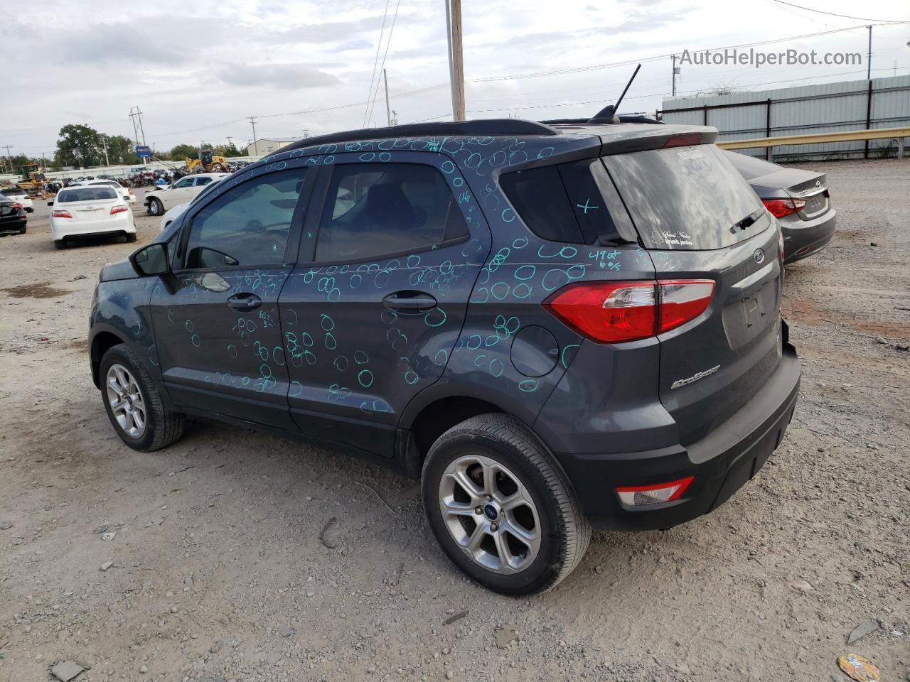 2020 Ford Ecosport Se Серый vin: MAJ6S3GL1LC341065