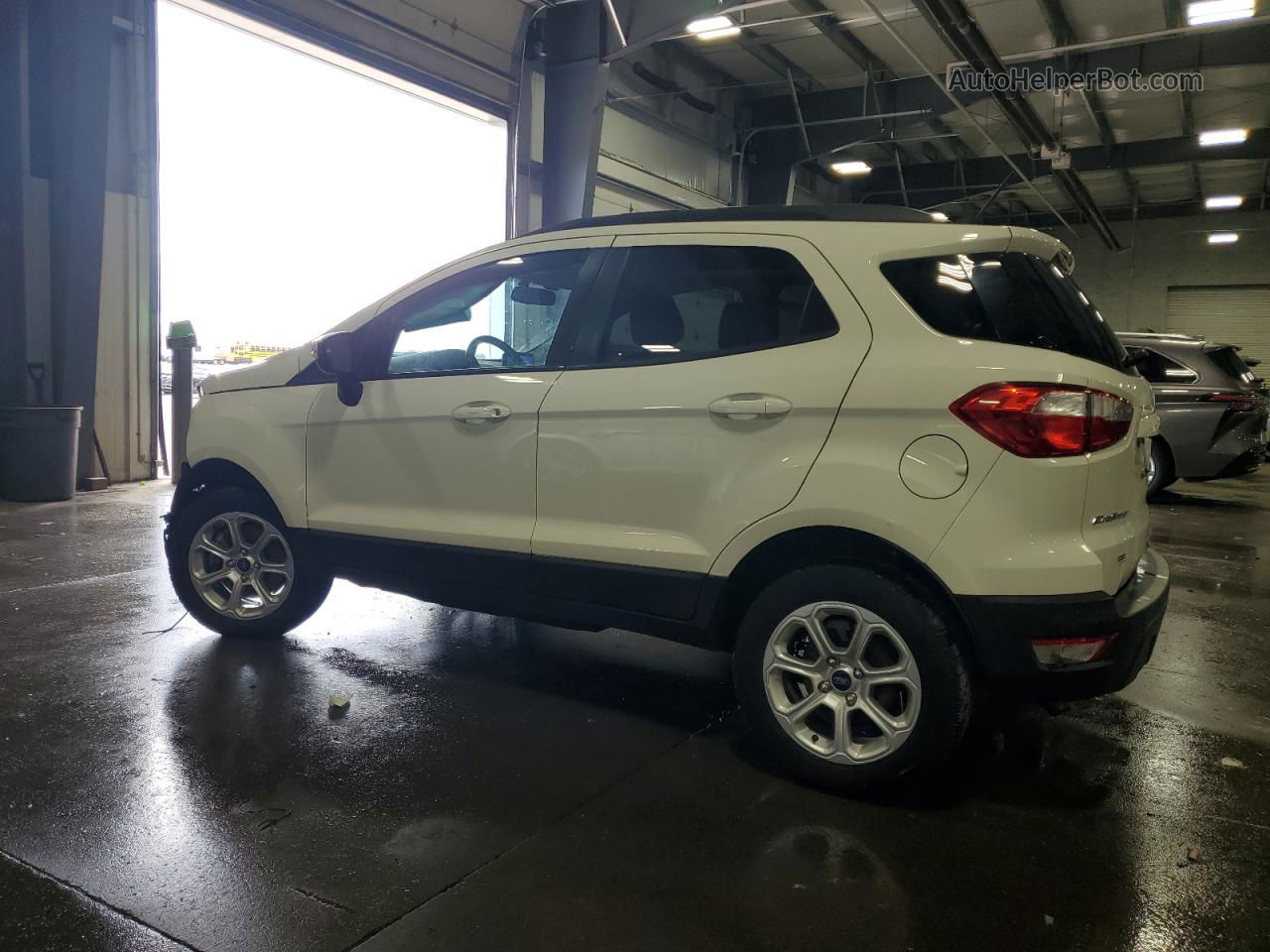 2020 Ford Ecosport Se White vin: MAJ6S3GL1LC344855