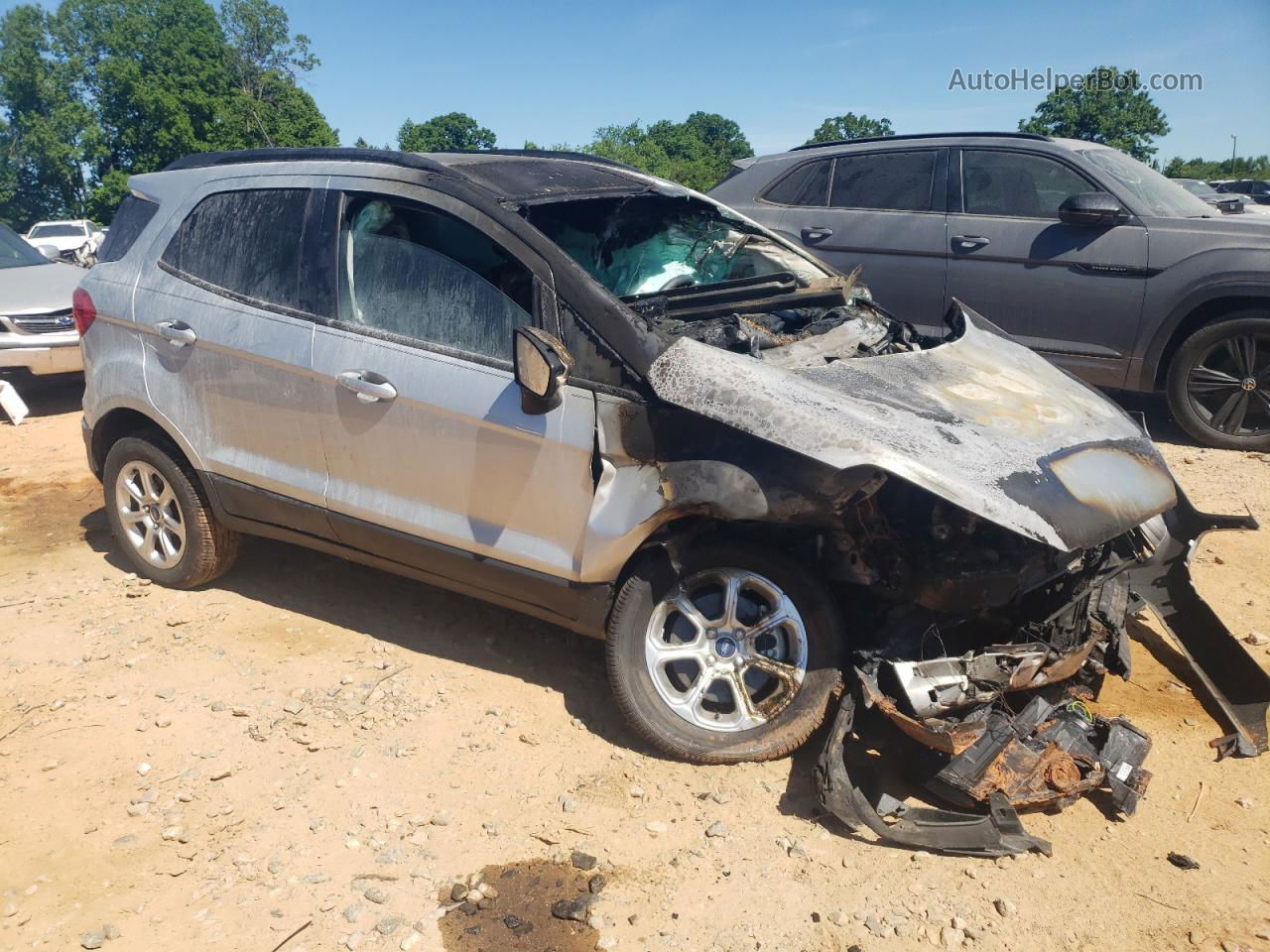 2020 Ford Ecosport Se Silver vin: MAJ6S3GL1LC348422