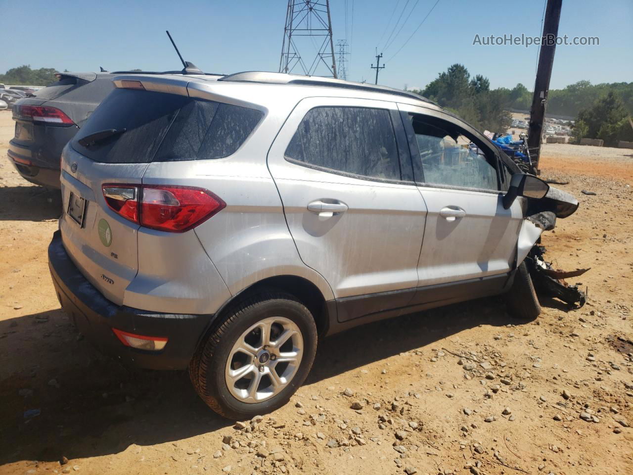 2020 Ford Ecosport Se Silver vin: MAJ6S3GL1LC348422