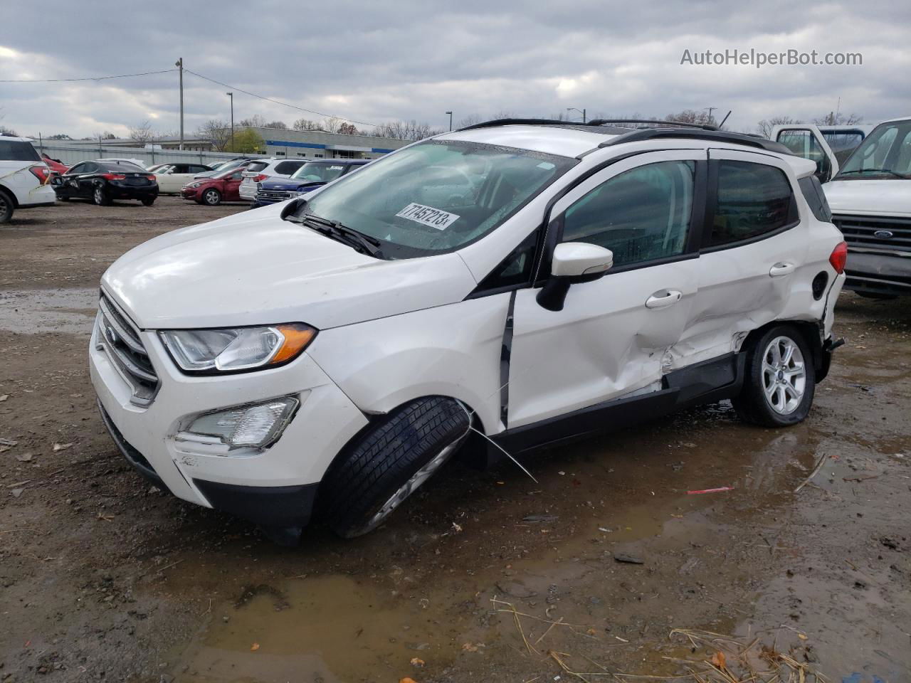 2020 Ford Ecosport Se Белый vin: MAJ6S3GL1LC359730