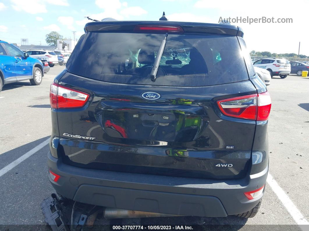 2020 Ford Ecosport Se Black vin: MAJ6S3GL1LC361624