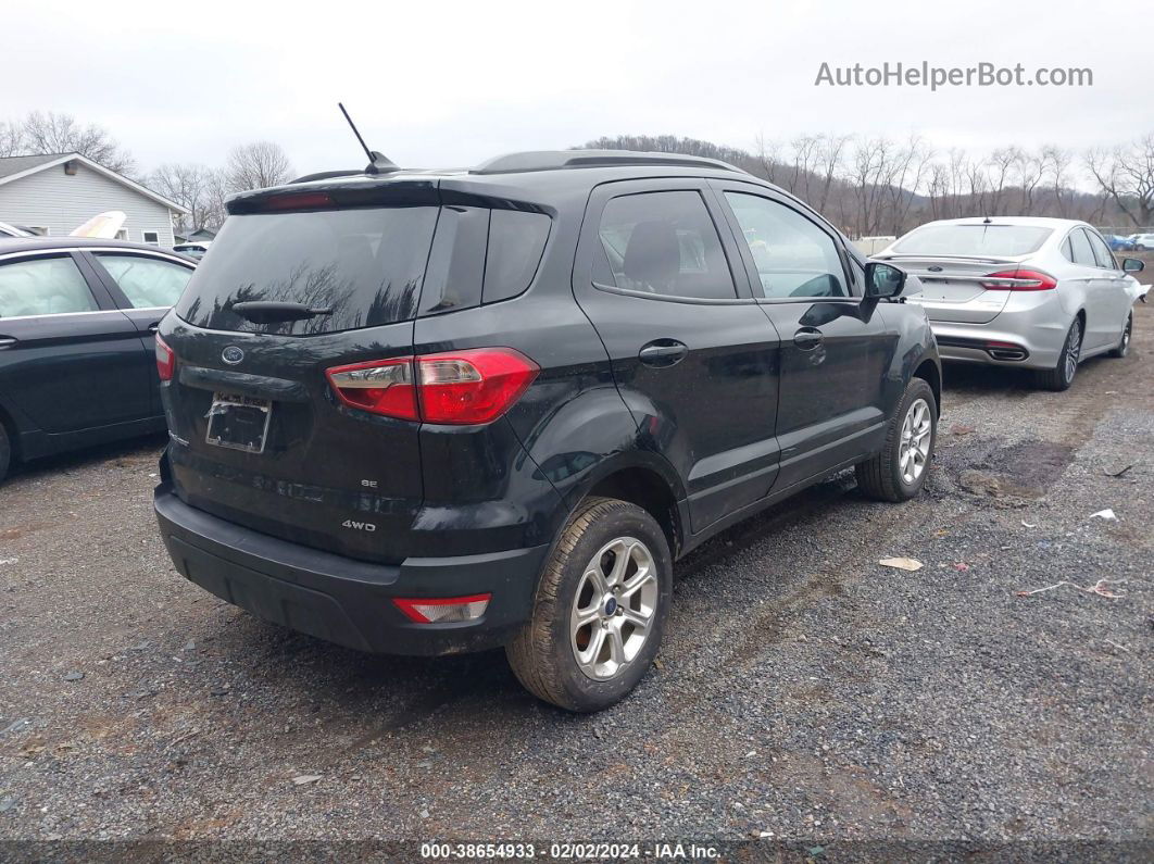 2020 Ford Ecosport Se Black vin: MAJ6S3GL1LC367505