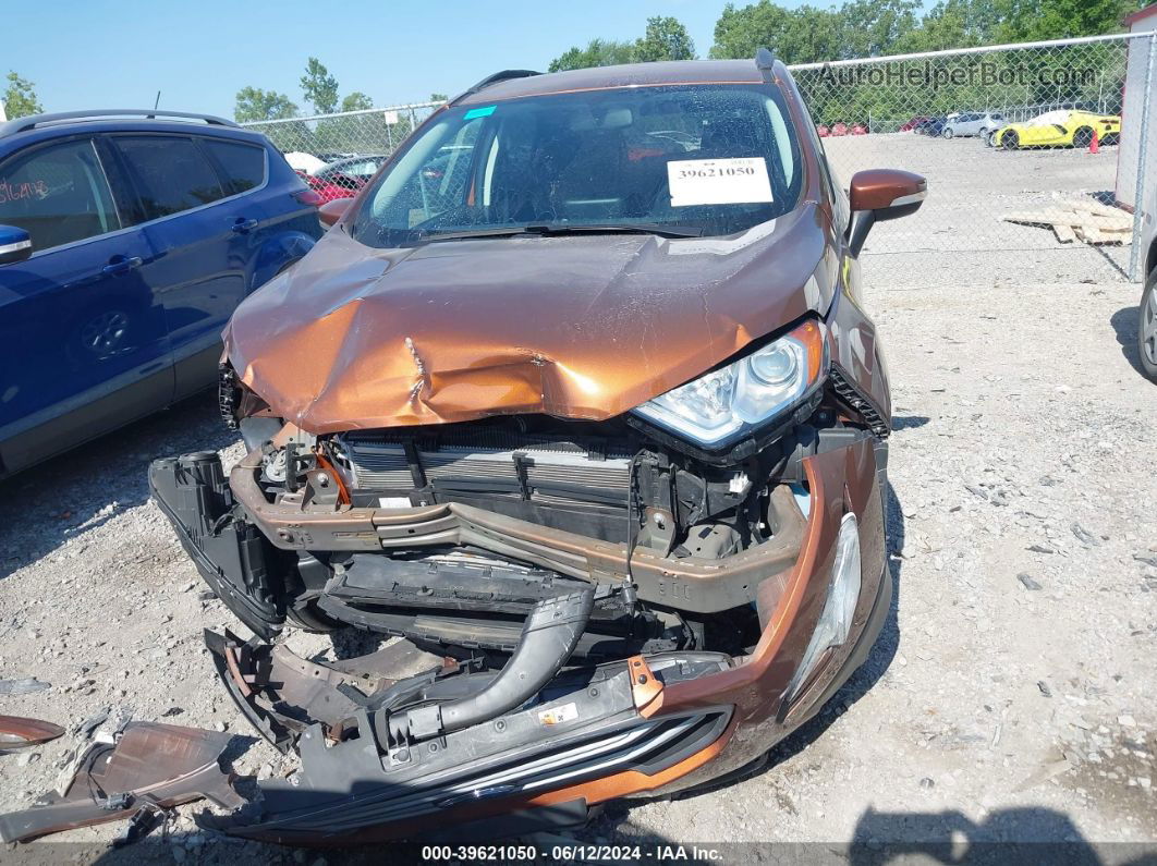 2019 Ford Ecosport Se Orange vin: MAJ6S3GL2KC250255