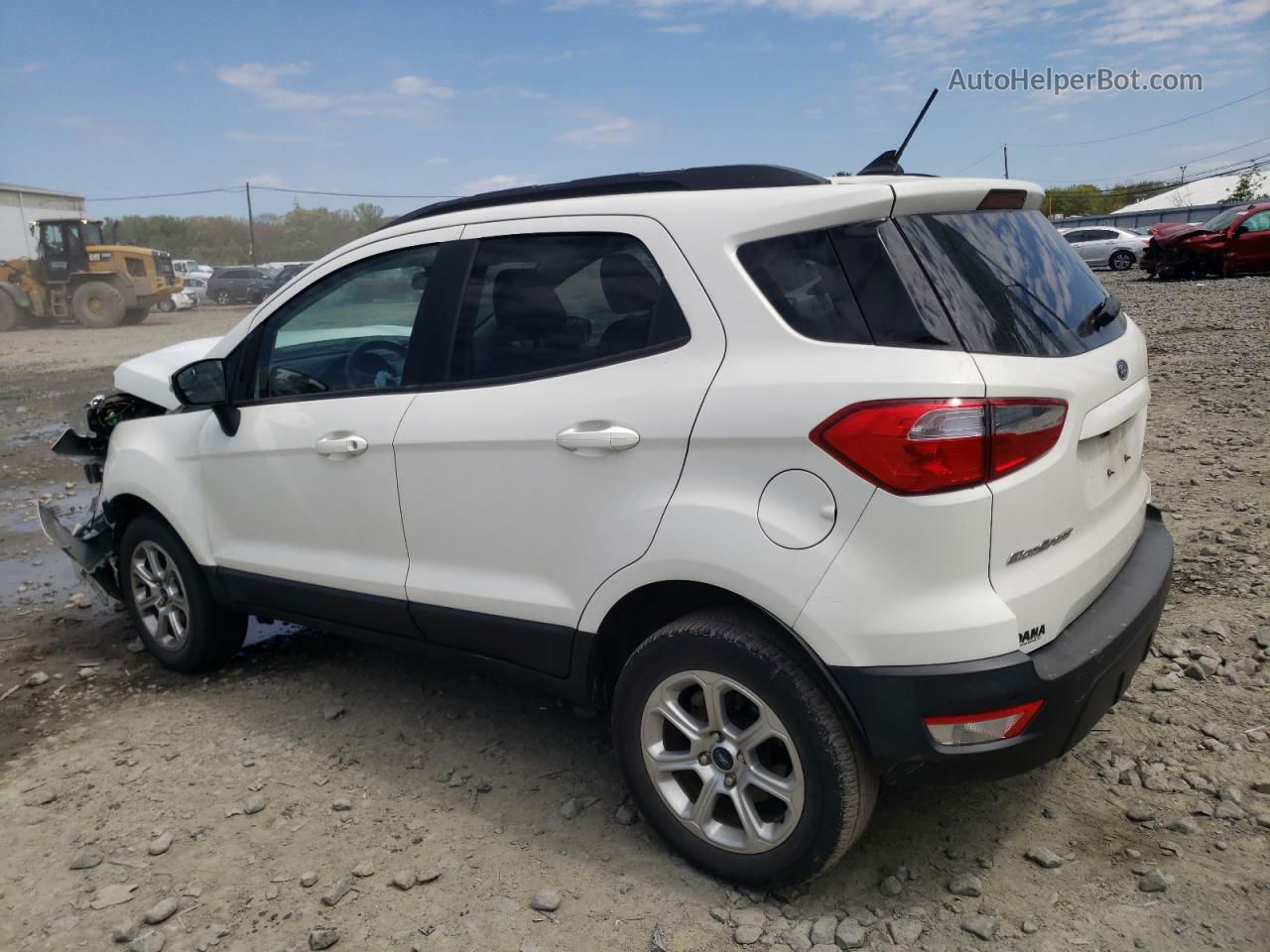 2019 Ford Ecosport Se White vin: MAJ6S3GL2KC258727