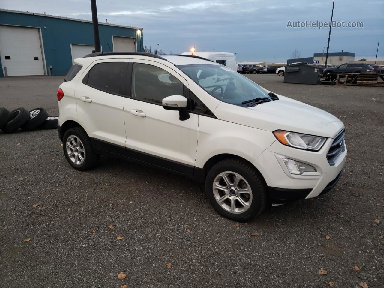 2019 Ford Ecosport Se White vin: MAJ6S3GL2KC289914