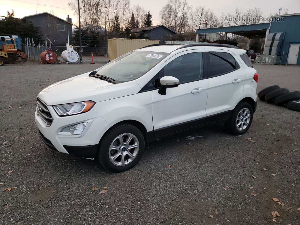 2019 Ford Ecosport Se White vin: MAJ6S3GL2KC289914