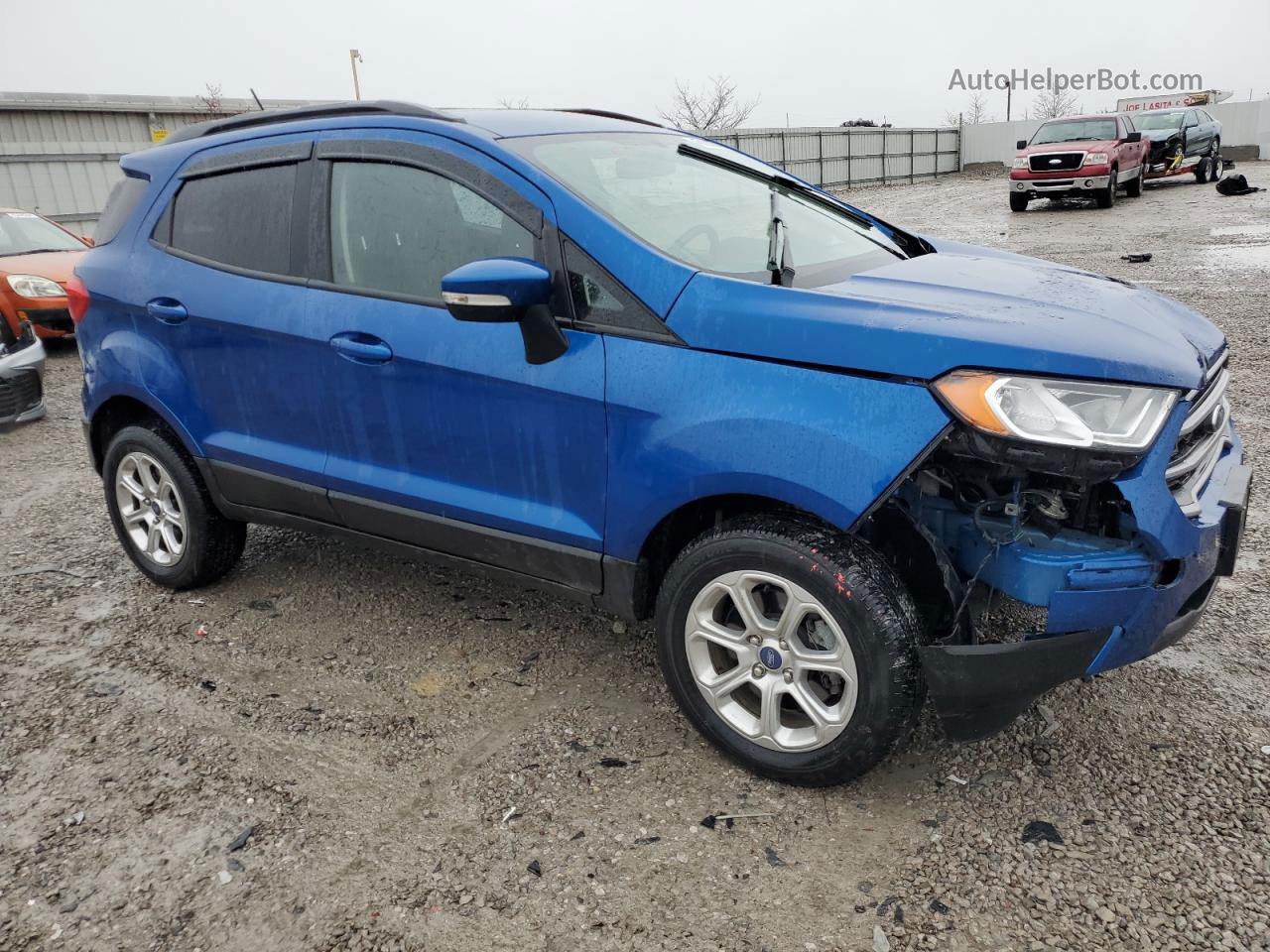 2019 Ford Ecosport Se Blue vin: MAJ6S3GL2KC304671