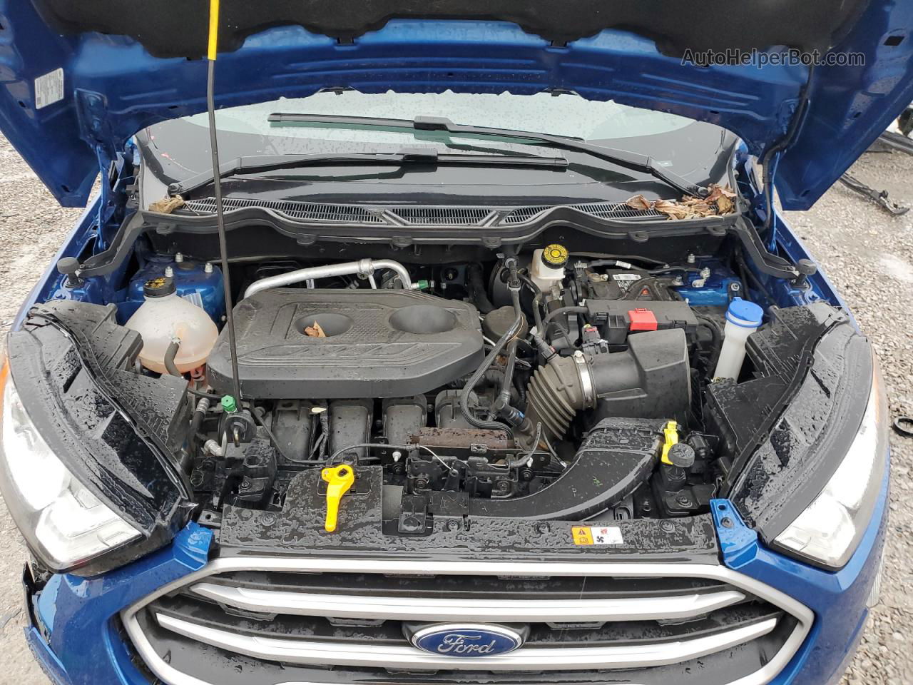 2019 Ford Ecosport Se Blue vin: MAJ6S3GL2KC304671