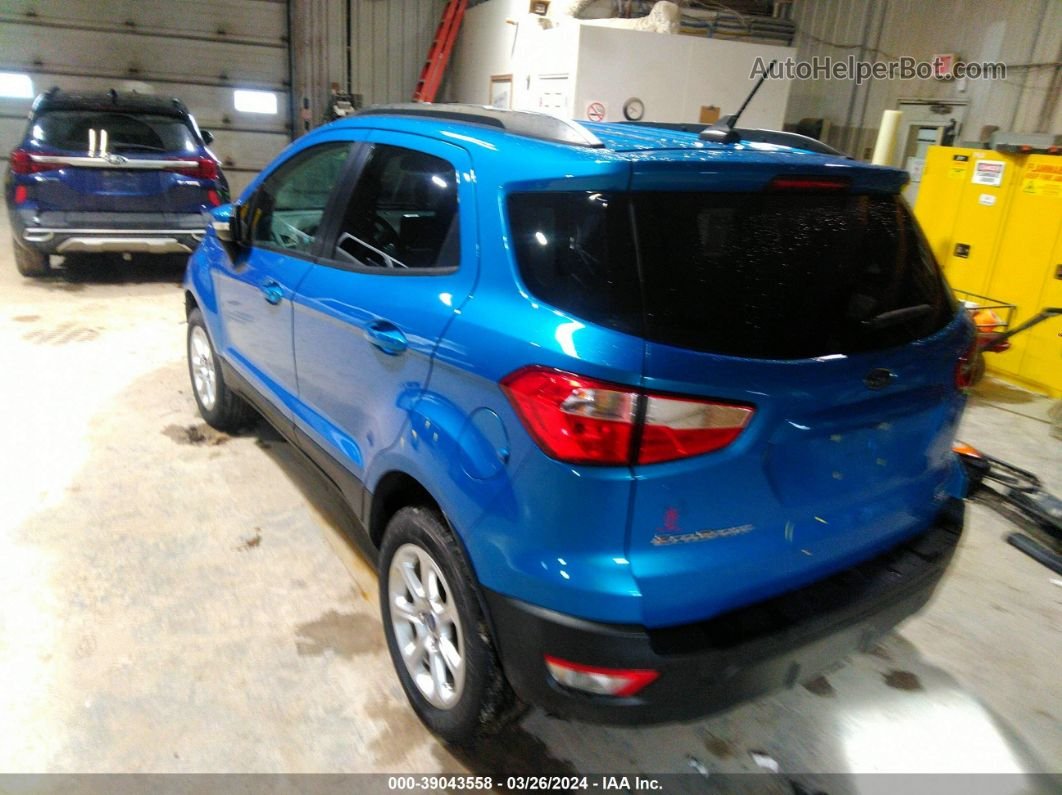 2019 Ford Ecosport Se Blue vin: MAJ6S3GL2KC310213