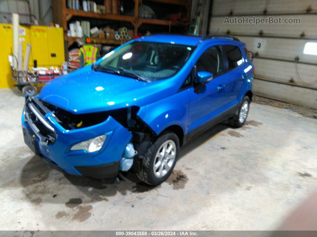 2019 Ford Ecosport Se Blue vin: MAJ6S3GL2KC310213