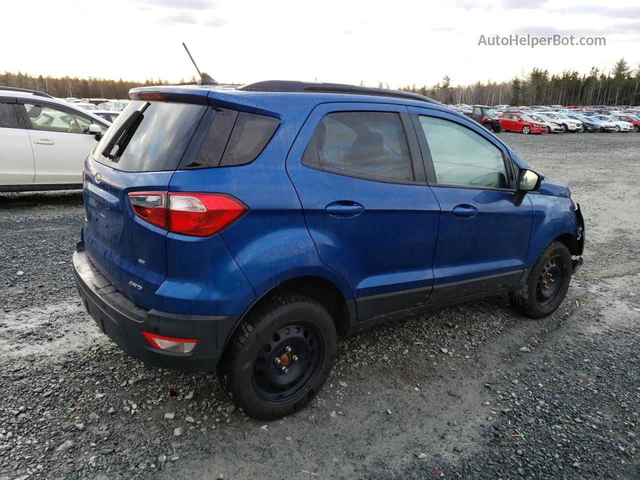 2019 Ford Ecosport Se Blue vin: MAJ6S3GL3KC255075