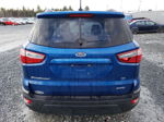 2019 Ford Ecosport Se Синий vin: MAJ6S3GL3KC255075