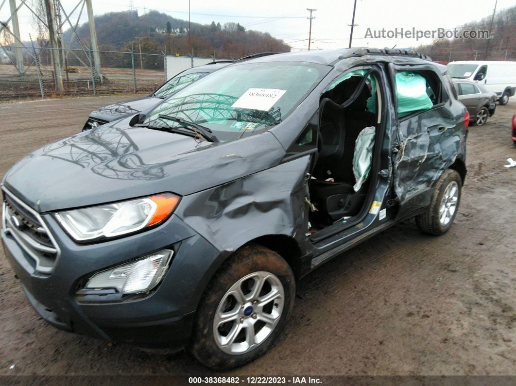 2019 Ford Ecosport Se Gray vin: MAJ6S3GL3KC277545