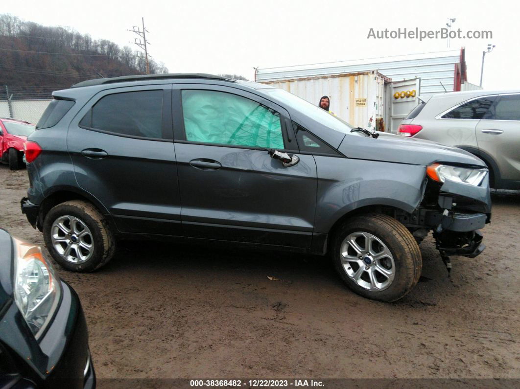 2019 Ford Ecosport Se Gray vin: MAJ6S3GL3KC277545