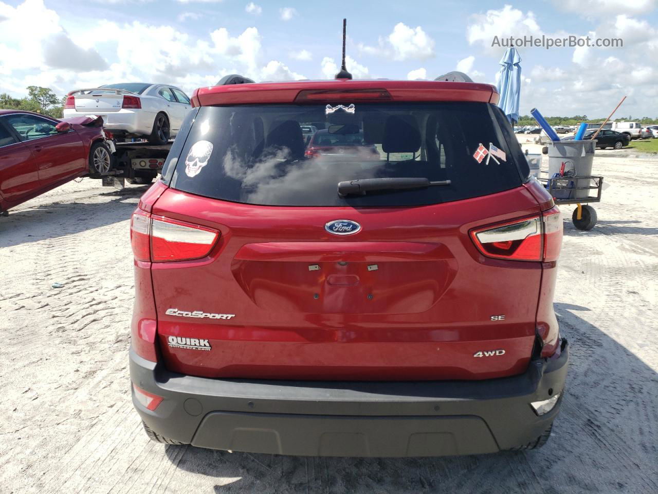 2019 Ford Ecosport Se Red vin: MAJ6S3GL3KC280879