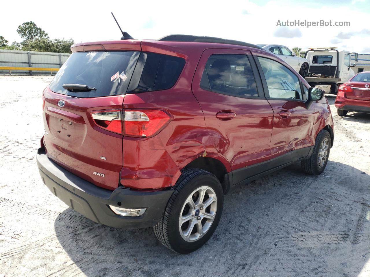 2019 Ford Ecosport Se Красный vin: MAJ6S3GL3KC280879