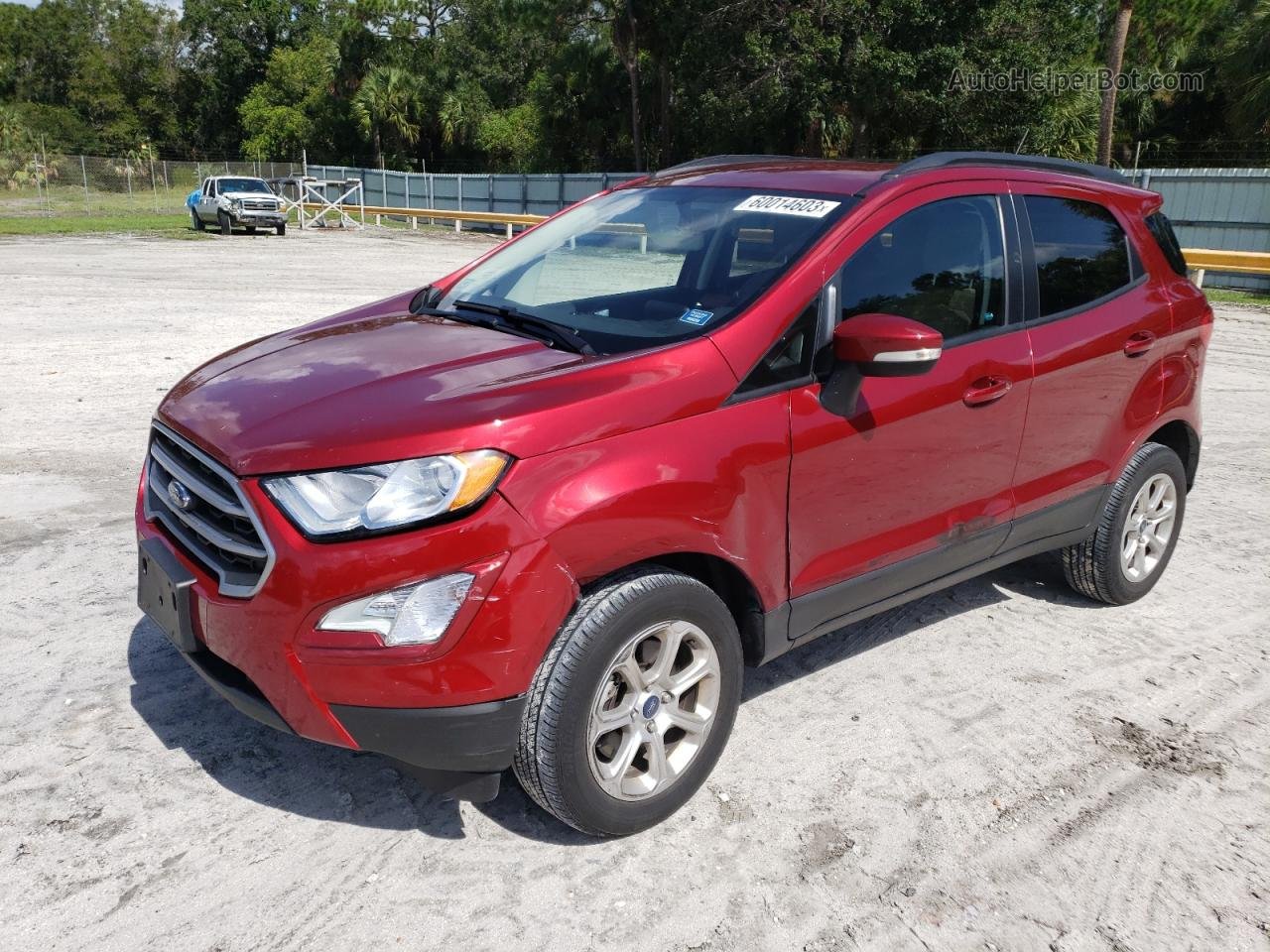 2019 Ford Ecosport Se Red vin: MAJ6S3GL3KC280879