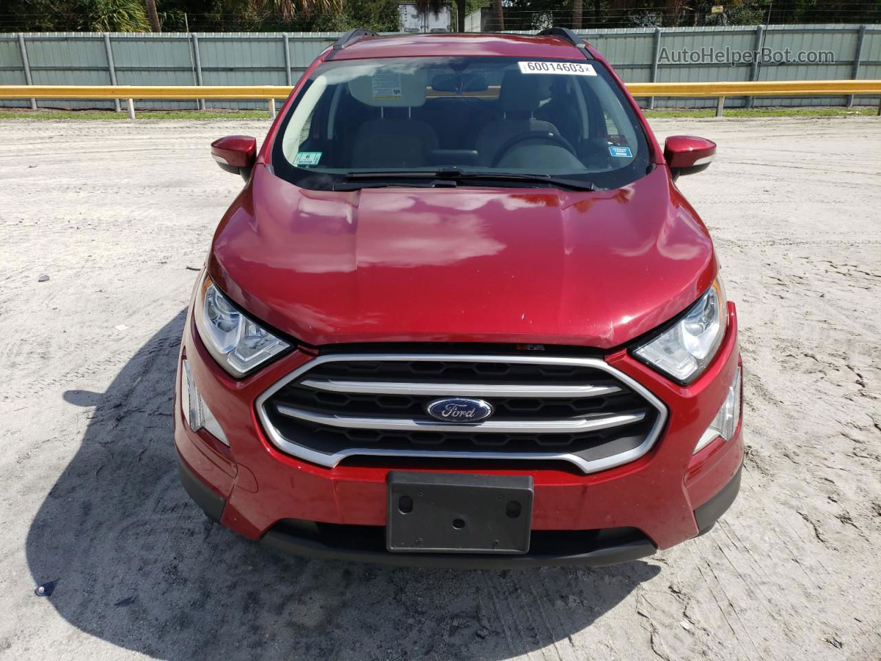 2019 Ford Ecosport Se Red vin: MAJ6S3GL3KC280879