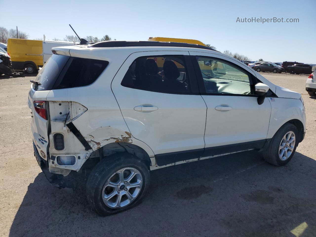 2019 Ford Ecosport Se Белый vin: MAJ6S3GL3KC283412