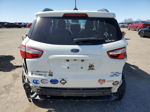 2019 Ford Ecosport Se White vin: MAJ6S3GL3KC283412