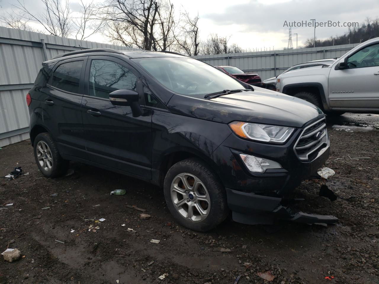 2020 Ford Ecosport Se Black vin: MAJ6S3GL3LC337485